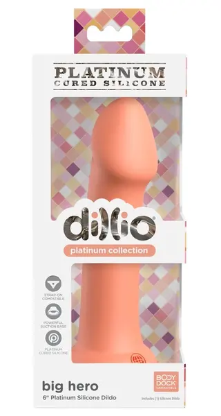 Dillio Platinum Big Hero Fleksibilni Silikonski Model Breskva 17 cm
