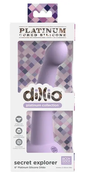 Dillio Platinum Secret Explorer Intimate Device Purple 17.2cm