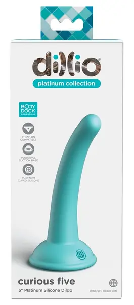 Dillio Platinum Curious Five Teal 14.6 cm Silikonski Intimni Uređaj