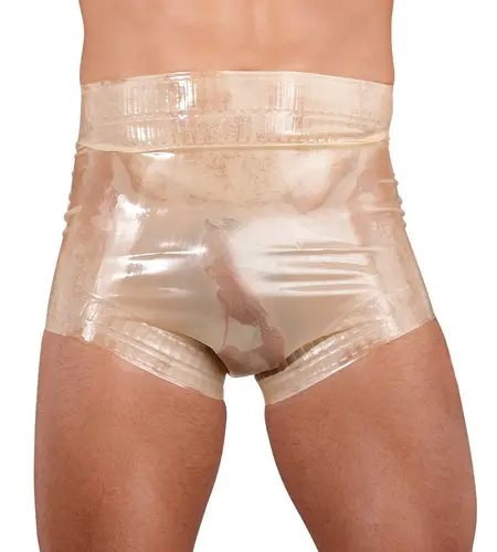 Latexa Pelenske Gaćice 2XL Transparentne Boje Kože Visokog Struka Lateks