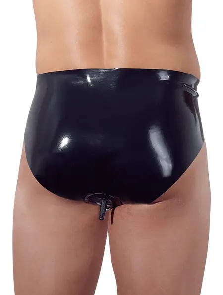 LateX Muške Lateks Gaćice L sa Integrisanim Naduvavajućim Sistemom, Crne