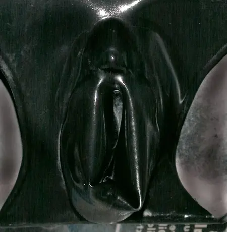LateX Premium Crne Gaćice S - Anatomsko Lateks Donje Rublje
