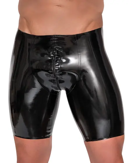 LateX Muške Lateks Pantalone sa Prednje-Zadnjim Rajsferšlusom XL Crna 0.4mm