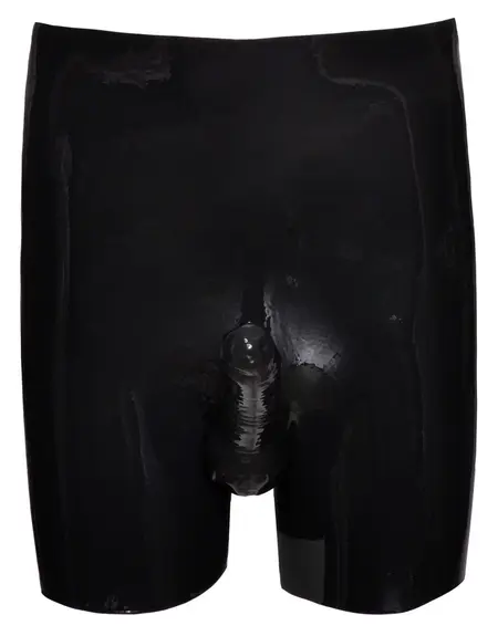 LateX Muške Lateks Gaćice Crne S - Anatomski Dizajn, Debljina 0.4 mm