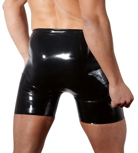 LateX Muške Crne Lateks Pantalone XL sa Anatomskim Prednjim Otvorom