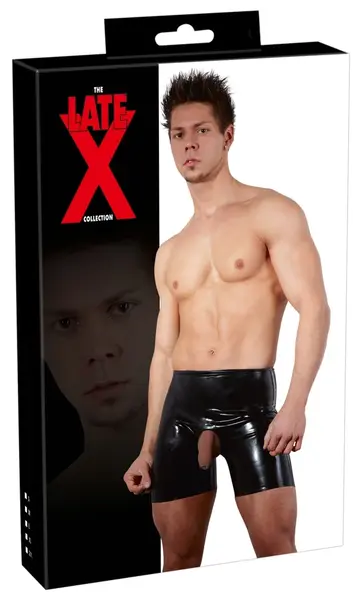 LateX Muške Crne Lateks Pantalone S - Anatomski Kroj, 4 mm Debljina