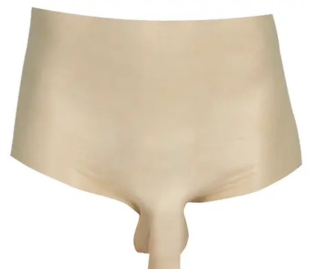 LateX Muške transparentne latex pantalone S/M - Anatomski kroj, 0.4mm