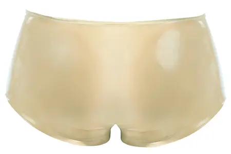 LateX Muške transparentne latex pantalone S/M - Anatomski kroj, 0.4mm