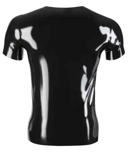 LateX Latex klasična uniseks majica crna M - dizajn sa kratkim rukavom