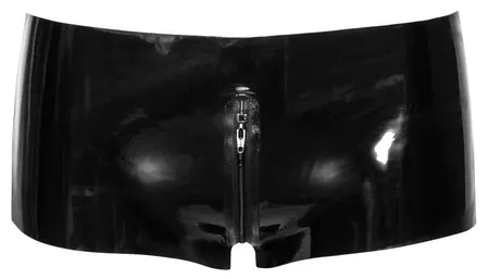LateX Pantalone M - Uniseks crne prirodni latex sa rajsferšlusom celom dužinom