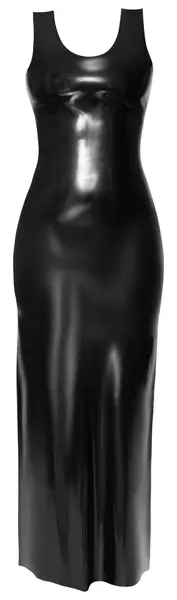 LateX Duga crna lateks maksi haljina S elegantna prirodna guma