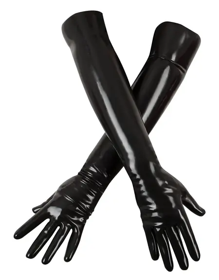LateX Chlorinated Latex Gloves Black L - Durable, Easy-On Design