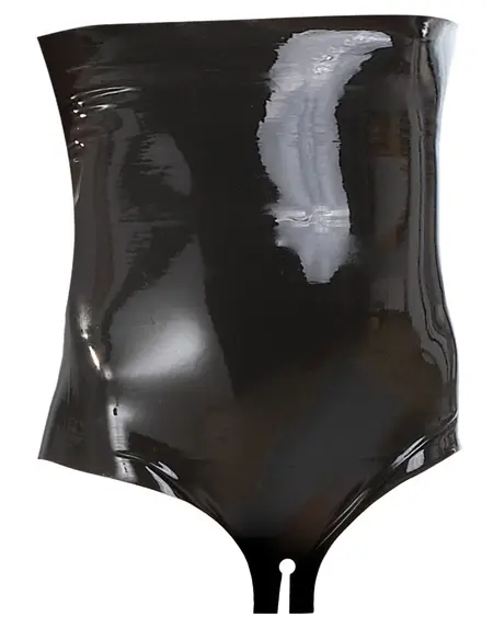 LateX Do Struka Lateks Gaćice 2XL Crne - Anatomski Otvoreni Dizajn