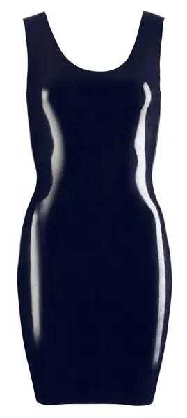 Cottelli Collection Lateks Mini Haljina Crna Veličina M Glatki Kroj