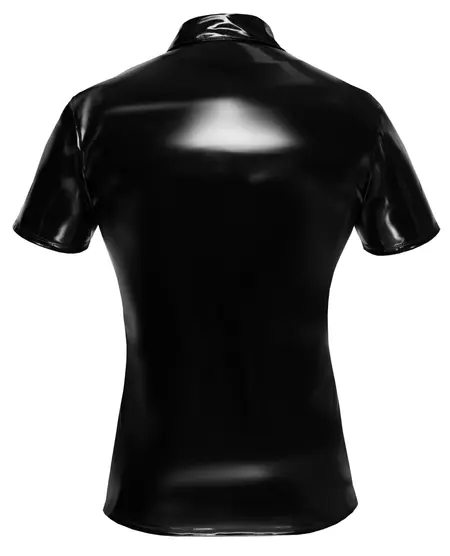 Black Level Polo Košulja Vinil Crna M - Sjajan Uzan Klasičan Kroj