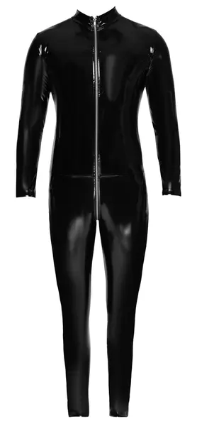 Black Level Vinyl Jumpsuit M Shiny 4-Way Stretch Full Body Suit