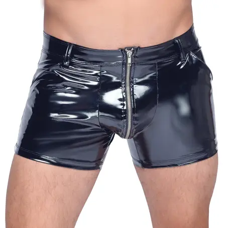 Black Level Vinil Pantalone XL - Sjajne Rastegljive Pantalone sa Prednjim Rajsferšlusom