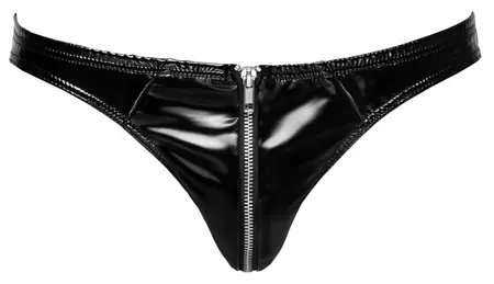 Black Level Vinyl M. Briefs RV 2XL - Shiny Black Stretch Men’s Underwear