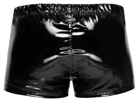 Black Level Vinilne pantalone RV M - Sjajno crne, metalni prednji rajsferšlus, Veličina M
