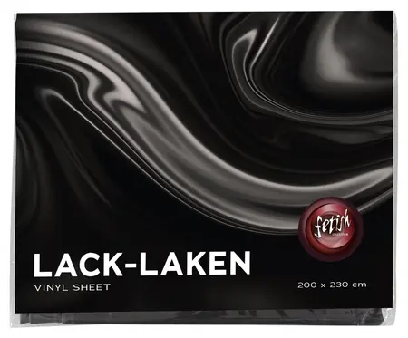 Fetish Collection Vinyl Protective Sheet Black 200x230 cm