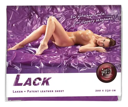 fetish collection Vinilni čaršav za krevet ljubičasti 200x230 cm Vodootporna navlaka