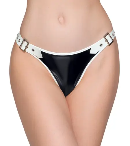 Black Level Vinyl String M Black/White Adjustable Buckles Unisex
