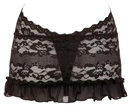 Cottelli Collection Čipkasta Haljina sa Halter Izrezom Crna Veličina L