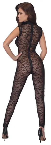 Cottelli Lingerie Čipkasti Kombinezon L - Mekani Prozirni Dizajn bez Rukava
