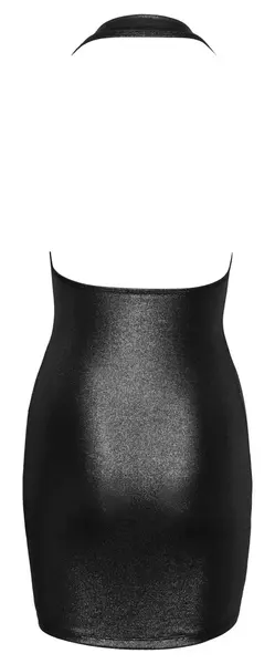 Cottelli Collection haljina srebrna L - Sjajna halter mini haljina sa rhinestone-om