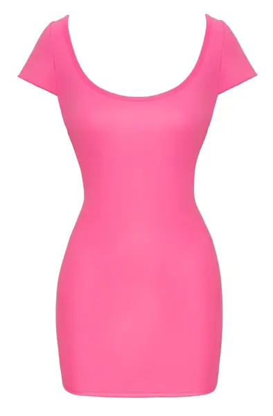 Cottelli Collection haljina vruće roze L - rastegljivi kroj, široki dekolte