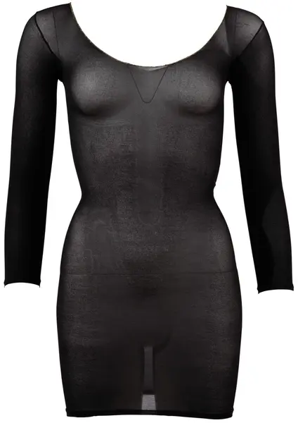 Cottelli Collection Transparentna Najlon Mini Haljina Zlatni Detalj S-L