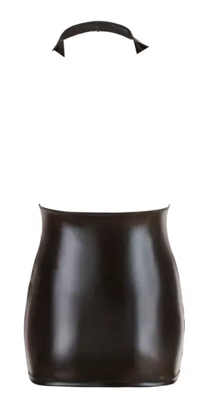 Cottelli Collection Wet Look haljina sa halter izrezom XL, crna, sjajni finiš