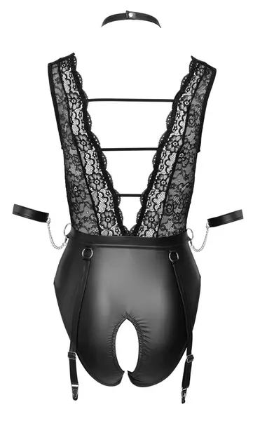 Cottelli Bondage S Body – Čipka mat izgled, podesivi sistem vezivanja