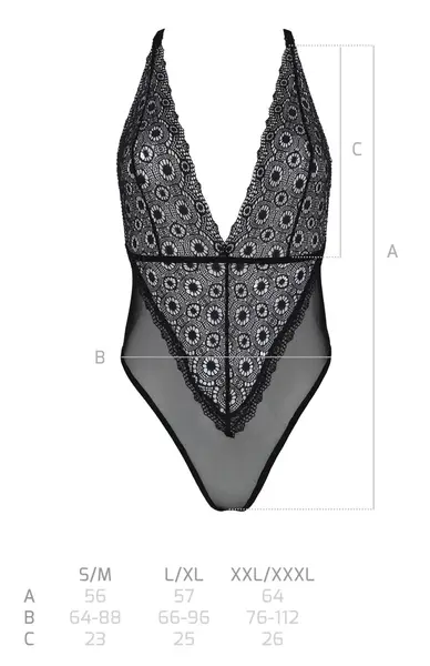Passion Zinnia Eco Collection Transparent Body S/M Adjustable Straps