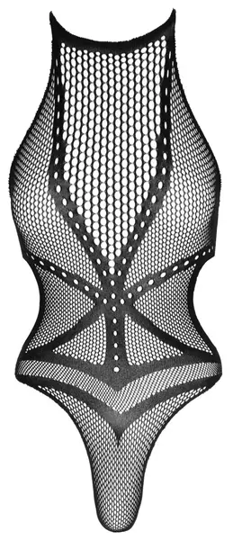 NO:XQSE Mesh Bodysuit Black S-L - Seamless Harness Design