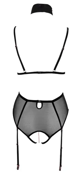 Abierta Fina Body Decoration XL - Otvorena čašica, somotne trake i rose gold detalji