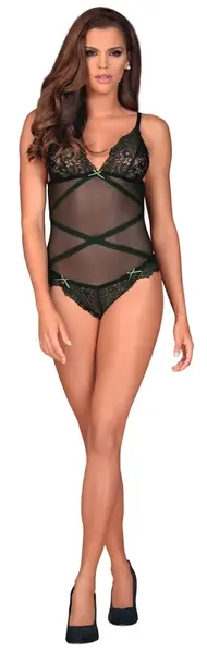 Obsessive Bodysuit L/XL Elegant Lace Design Adjustable Straps