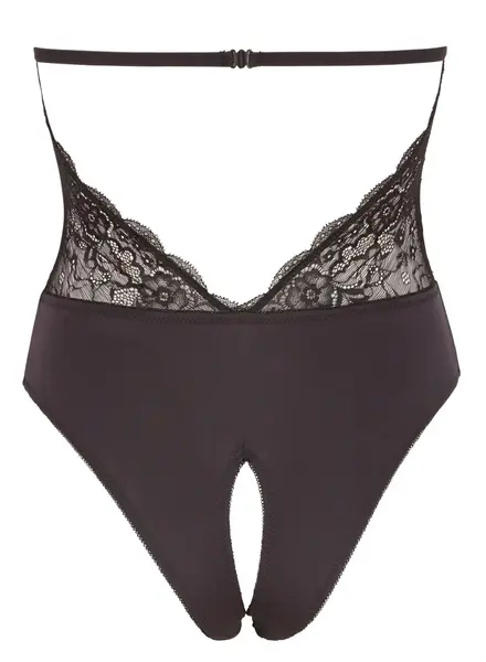 Cottelli Collection Body M Black Lace Open Design Halterneck