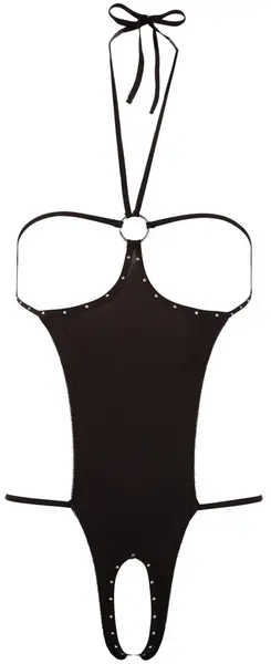 Seksi Otvoreni Body S-L Crni sa Rhinestone Naramenicama by Cottelli Collection