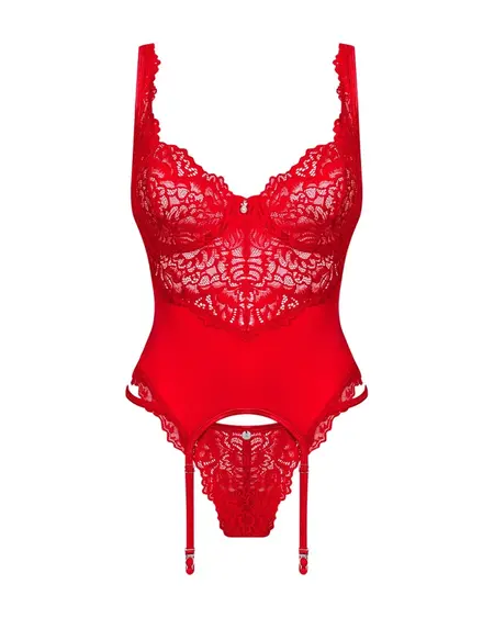 Obsessive Chic Amoria Intimate Set L/XL - Semi-Transparent, Adjustable