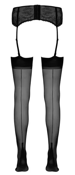 Cottelli Collection Black Seam Stockings 15 Denier, Classic Look, Size 8