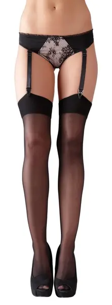 Cottelli Collection Čarape Crne 20 Denier Klasični Vrh L/XL