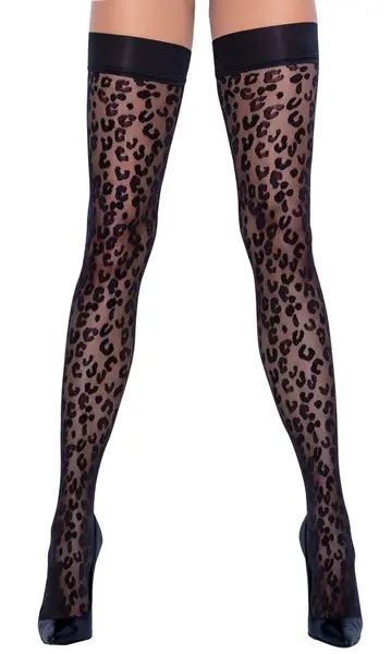 Cottelli Legware Leo Držačice 30 Den, Leopard Uzorak