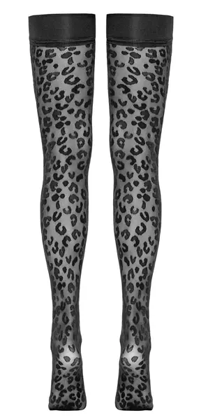 Cottelli Legware Leo Držačice 30 Den, Leopard Uzorak