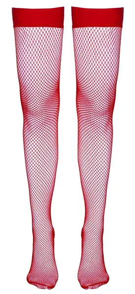 Cottelli Collection samodržeće čarape crvene XL silikonski grip