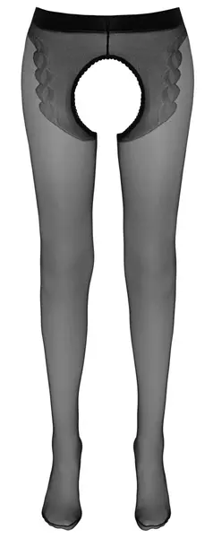 Cottelli LEGWEAR hulahopke sa podvezicama otvorenog dizajna 20 DEN crne M/L