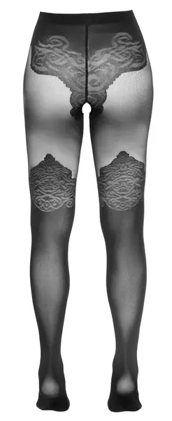 Cottelli Legwear crne otvorene hulahopke mat i providne 40/20 den
