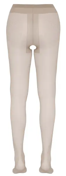 Cottelli LEGWEAR satenske prozirne otvorene hulahopke XL 20 den u efektu kože