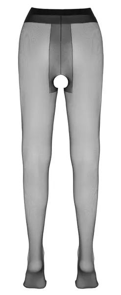 Cottelli LEGWEAR prozirne crne hulahopke 20 den otvorenog dizajna veličina 4