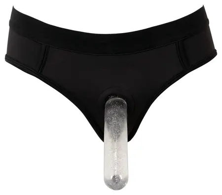 Bad Kitty Strap-On gaćice XL sa podesivim prstenom, crna mikrovlakna